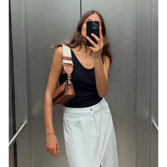 Zara Handbags - Zara 6587/310 Trendy Brown Faux Leather Mini Bag Shoulder Strap